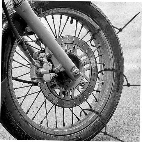 20Pcs Snow Tire Chains for Motorcycle Durable Skid Wheel Chains for Snow and Ice Reusable Cable Chains for Improved Vehicle Safety and Stability Winter Conditions in Saudi Arabia