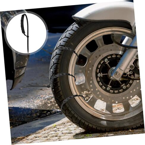 20Pcs Snow Tire Chains for Motorcycle Durable Skid Wheel Chains for Snow and Ice Reusable Cable Chains for Improved Vehicle Safety and Stability Winter Conditions in Saudi Arabia