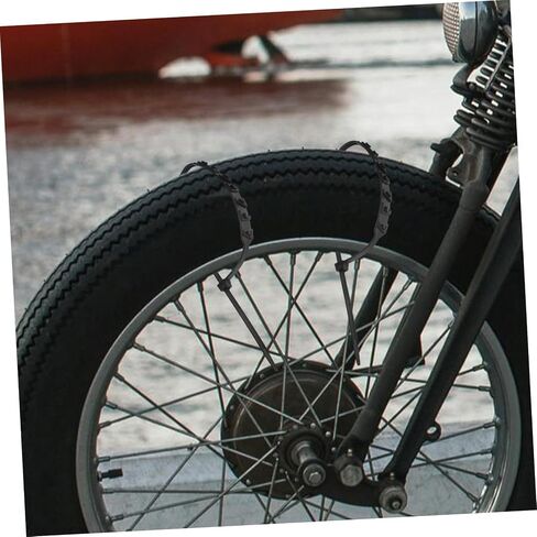 20Pcs Snow Tire Chains for Motorcycle Durable Skid Wheel Chains for Snow and Ice Reusable Cable Chains for Improved Vehicle Safety and Stability Winter Conditions in Saudi Arabia