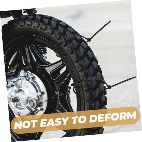 20Pcs Snow Tire Chains for Motorcycle Durable Skid Wheel Chains for Snow and Ice Reusable Cable Chains for Improved Vehicle Safety and Stability Winter Conditions in Saudi Arabia