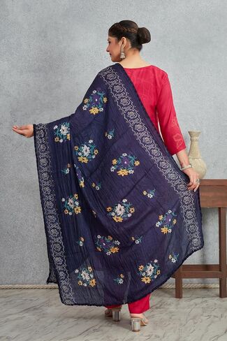 الزفاف الهندي العرقيون رايون القطن المطبوعة الزفاف الاحتفالية وشاح شال ناعم الأنيقة dupatta للنساء (فقط dupatta) in Saudi Arabia
