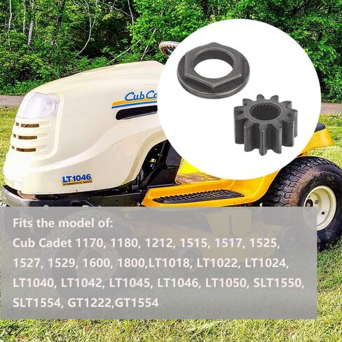 1 PCS 717-1554 توجيه عمود التوجيه ترس ترس سداسي شفة 5/8 "يناسب تروي bilt 741-0656 941-0656A ، ل Cub Cadet LT1042 LT1050 ، ore-GON 45-071 (1 GEAR) in Kuwait