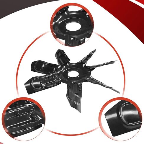 PartsFlow 620-066 Engine Radiator Cooling Fan Blade For 1994-2002 Dodge Ram 2500/Ram 3500 For 1990-1993 Dodge D250/D350/W250/W350 in Saudi Arabia