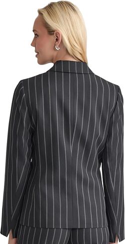 Kasper Women's Pinstripe One Button Blazer in Saudi Arabia
