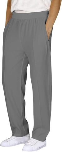 Kids Sweatpants Boys Straight Leg Open Bottom Pleated Uniform Pants Elastic Waist Athletic Joggers Sweat Pants with Pockets in Saudi Arabia