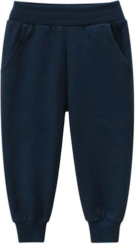 Boys Girls Sweatpants Candy Color Comfy Casual Kids Sports Outdoors Pants Winter Pockets Sweatpants Joggers in Saudi Arabia