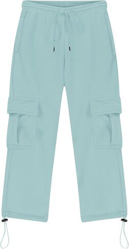 Kids Elastic Waist Sport Pants Casual Loose Fit Trousers for Boys & Girls, Comfortable Full-Length Pants for 3-14 Years in Saudi Arabia