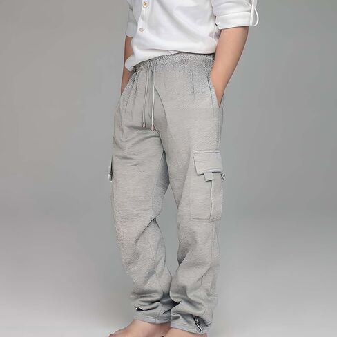 Boys Childrens Casual Sports Sweatpants Trendy Drawstring Jogger Pants Sweatpants Lightweight for 3-13 Years in Saudi Arabia