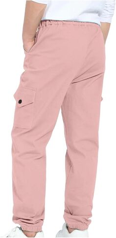 Boys Track Pants Quick Dry Sports Cargo Pants Stretch Elastic Waist School Kids Twill Joggers for 4-13 Years in Saudi Arabia
