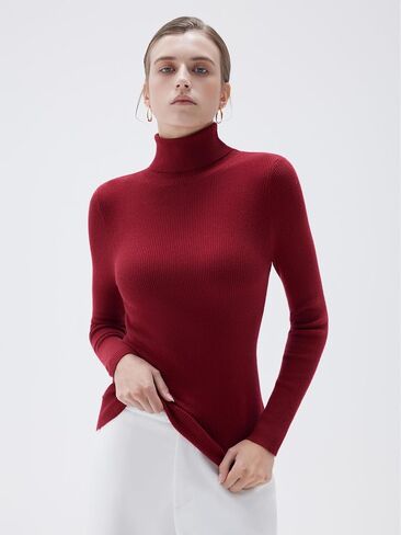 SUUKSESS Women Turtleneck Cashmere Sweater Long Sleeve Shirts Fall Basic Thermal Tops Winter Clothes in Saudi Arabia