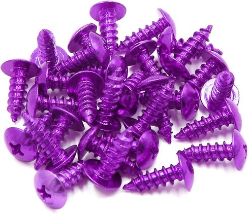 30PCS Universal Purple Motorcycle Round Cross Cross Self Selpt Bolts Placs Auto Parts in Saudi Arabia