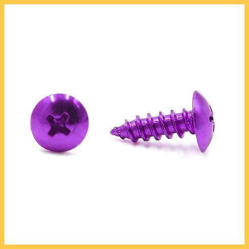 30PCS Universal Purple Motorcycle Round Cross Cross Self Selpt Bolts Placs Auto Parts in Saudi Arabia