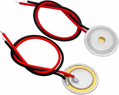 10 Pcs Piezoelectric Piezo Ceramic Wafer Plate Dia 15mm for Buzzer Loudspeaker + Aluminum Shell in Saudi Arabia