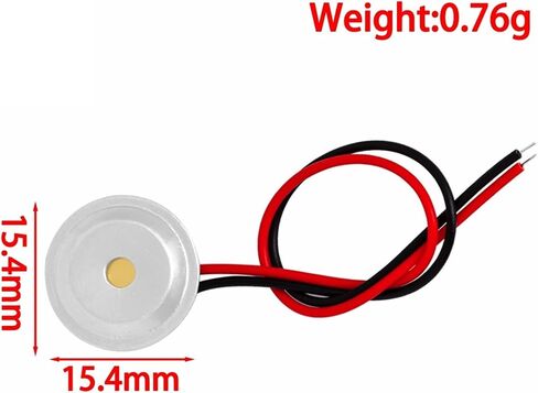 10 Pcs Piezoelectric Piezo Ceramic Wafer Plate Dia 15mm for Buzzer Loudspeaker + Aluminum Shell in Saudi Arabia