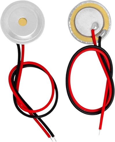 10 Pcs Piezoelectric Piezo Ceramic Wafer Plate Dia 15mm for Buzzer Loudspeaker + Aluminum Shell in Saudi Arabia