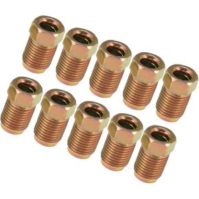 Motoforti 10pcs M10x1.0 Threads Brake Line Nut Fittings for 3/16" Steel Brake Line Tubing for Car Long-lasting in Saudi Arabia