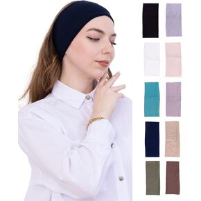 عصابات رأس أنيقة للنساء ، 10 حزمة غير قسيمة رياضية للشعر للسيدات ، هرفي الرياضة الرياضية ، شريط الشعر المرن للتمرين ، اليوغا in Kuwait