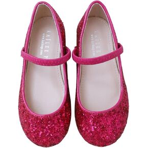 Rock Glitter Mary Jane Ballet Flats, Flower Girls Shoes, Toddler Girls, Party Shoes, Birthday Flats in Saudi Arabia