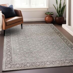 Dalyn Rugs Vizcia VZ1 Gray 1'8" x 2'6" Indoor, Bedroom, Living Room, Dining Room, Kitchen Rug in Saudi Arabia