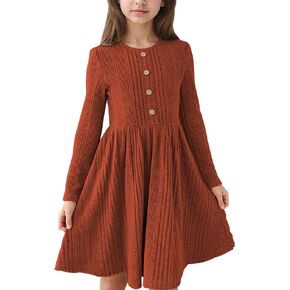 Gorlya Girls Sleeve Long A-lip lely sweater reb button butty butty with witch ١٦-١٦. in Kuwait