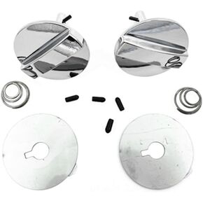 Hood Pin Lock Set for 1969-1972 Oldsmobile Cutlass 442 - Chrome Twist Locks with Keys, Anti-Theft Hood Pins, Replaces BP1158T, Durable Metal Security Latches (Pair) in Saudi Arabia