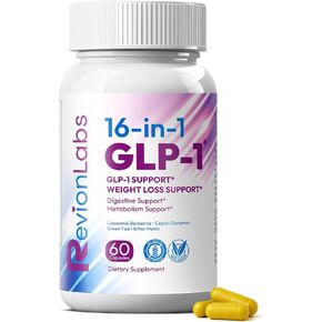 RevionLabs GLP-1 Weight Loss Supplement - Natural Appetite Suppressant for Women Men - GLP1 Booster with Berberine Support Activate Hunger Control Curb Cravings Boost Metabolism Fat Burn & Gut Health in Saudi Arabia
