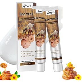 Fast-Acting Bee Venom Wart Cream,Salicylic Acid Wart Remover,Painless and Non-Irritating,Bee Venom Wart Treatment Spray,for All Body Removing and Repair(2pcs) in Saudi Arabia