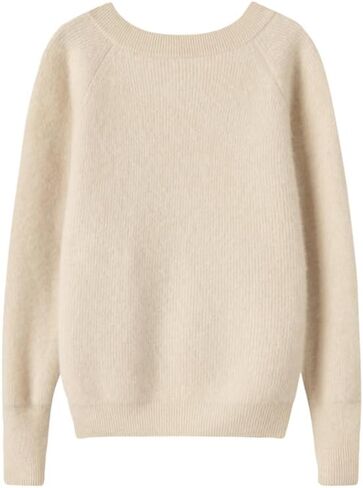 Women's Cashmere and Merino Wool Blend V Neck Sweater Lightweight Knit Sweater in Saudi Arabia