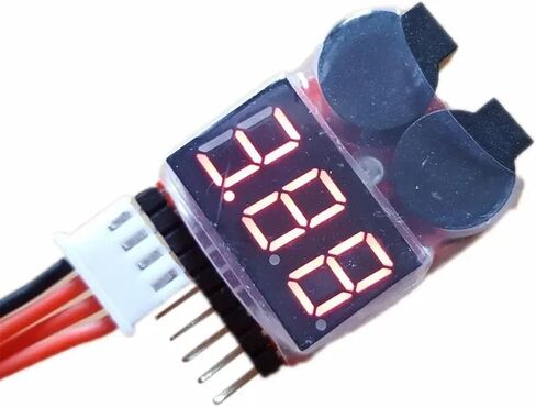 شاشة الجهد بطارية منخفضة الإنذار الجرس XB100 1-8S متر اختبار بطارية Lipo Monitor (1-8S) in Saudi Arabia