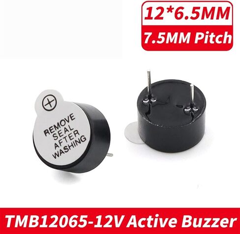 10pcs/lot 3V/5V/12V 12065 Active Integrated Buzzer Alarm Electromagnetic Universal Buzzer Speaker 12 * 6.5MM TMB12065(10pcs TMB12065-5V) in Saudi Arabia