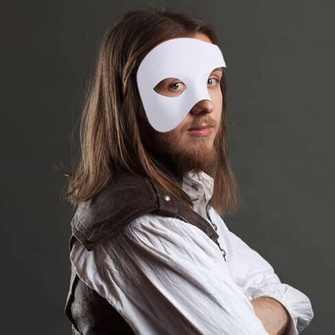 Mens Half Face Mask Mask Mask Vintage Design Masquerade أقنعة Venetian Opera Party Costume Assume Mardi Gras Mask للرجال in Kuwait