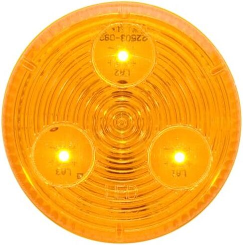 10 Pack Optronics 2 "Round Amber 3 Diode LED Marker Light P2 تصنيف mcl55ab in Saudi Arabia