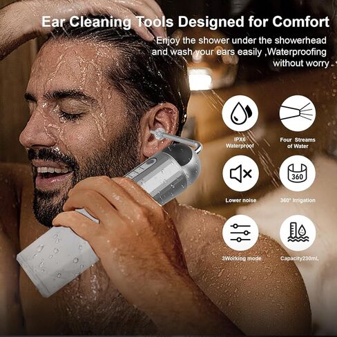 إزالة شمع الأذن ، كاميرا أداة إزالة شمع الأذن ، منظف أذن كهربائي آمن وفعال مع الكاميرا (2 عبوة) in Kuwait