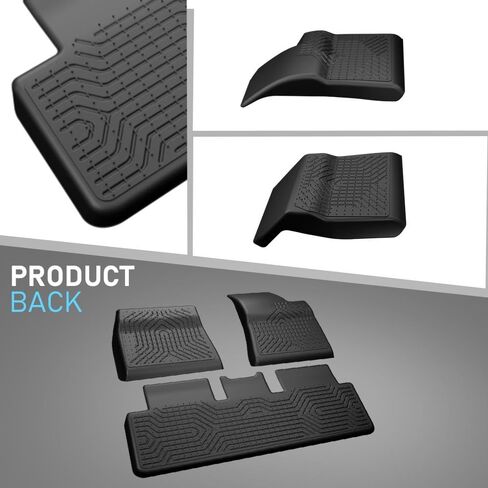 Floor Mats Compatible with Tesla Model Y 2020-2024 5 seat (Not for 7 Seat) TPE 6PCS Cargo Liners All Weather Automotive Accessories in Saudi Arabia