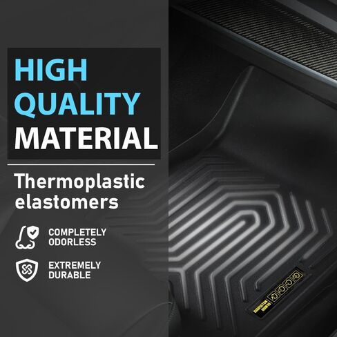 Floor Mats Compatible with Tesla Model Y 2020-2024 5 seat (Not for 7 Seat) TPE 6PCS Cargo Liners All Weather Automotive Accessories in Saudi Arabia