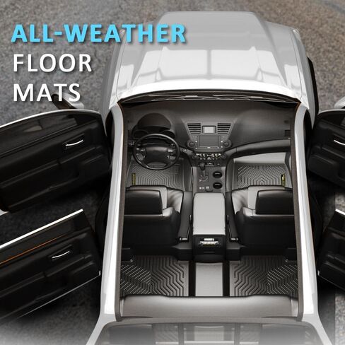 Floor Mats Compatible with Tesla Model Y 2020-2024 5 seat (Not for 7 Seat) TPE 6PCS Cargo Liners All Weather Automotive Accessories in Saudi Arabia