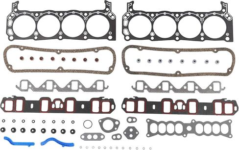 DNJ FGK4104 مجموعة Full Gasket من 86-90 فورد ، لينكولن ، Mercury 5.0L OHV تم استنشاقها بشكل طبيعي in Saudi Arabia