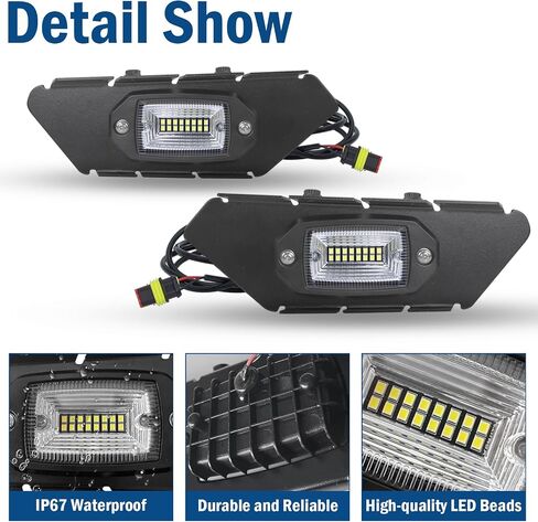 Qagea LED Front Fascia Lights Bumper Cover Light, Front Auxiliary Spot Light Accent Lamps Compatible with 2021-2024 Yamaha Wolverine RMAX 2 1000 / RMAX 4 1000 (2PCS) in Saudi Arabia