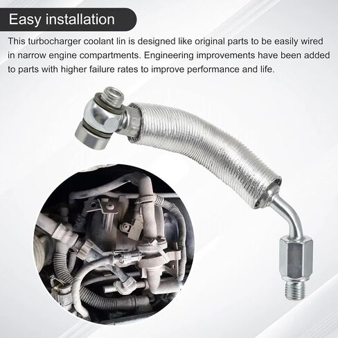 55592600 Turbocharger Turbo Oil Line Tube Tube for Buick Chevy Encore 2013-2018 Cruze 2011-2018 Sonic 2012-2018 Trax 2015-2018 استبدال 25198546 25200947 in Saudi Arabia