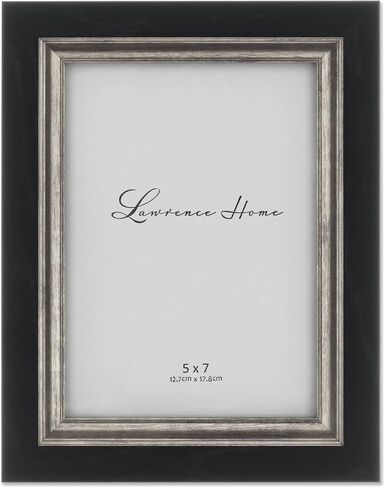 Lawrence Frames Black with Burnished Silver Composite Picture Frame, 8 by 10-Inch in Saudi Arabia