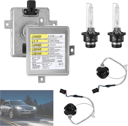 W3T19371 X6T02971 Headlight Ballast Control Unit Module Stability Compatible for 2002-2005 Acura TL8Acura TL Type-S, 2004-2005 Acura TSX, 2004-2009 Honda S2000,2004-2006 Mazda 3 -2 Set in Saudi Arabia