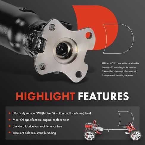 A-Premium Drive Raving ملاءمة لمجموعة Ford Transit 2015-2019 ، قاعدة عجلات 148.0 بوصة ، 3.7 لتر ، RWD ، الخلفية in Kuwait
