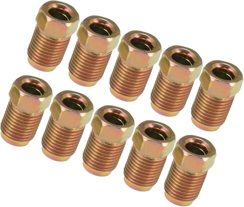 Motoforti 10pcs M10x1.0 Threads Line Line Tuttings for 3/16 "أنابيب خط الفرامل الصلب للسيارة طويلة الأمد in Saudi Arabia