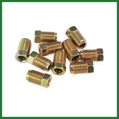 Motoforti 10pcs M10x1.0 Threads Line Line Tuttings for 3/16 "أنابيب خط الفرامل الصلب للسيارة طويلة الأمد in Saudi Arabia