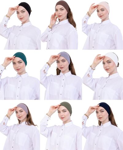 Prien Chic Headbands for Women, 10 Pack Non Slip Sport Bands for Womens Hair, Athletic Gym Headwrap, Elastic Hairband for Workout, Yoga in Saudi Arabia