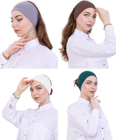 Prien Chic Headbands for Women, 10 Pack Non Slip Sport Bands for Womens Hair, Athletic Gym Headwrap, Elastic Hairband for Workout, Yoga in Saudi Arabia