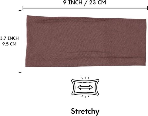 Prien Chic Headbands for Women, 10 Pack Non Slip Sport Bands for Womens Hair, Athletic Gym Headwrap, Elastic Hairband for Workout, Yoga in Saudi Arabia