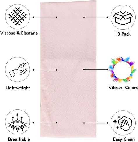 Prien Chic Headbands for Women, 10 Pack Non Slip Sport Bands for Womens Hair, Athletic Gym Headwrap, Elastic Hairband for Workout, Yoga in Saudi Arabia