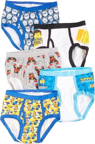Lego Handcraft Boys 2-7 Movie 5 Pack Brief ، متنوع ، 4 in Saudi Arabia