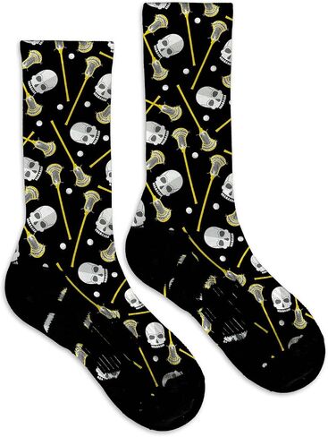 ChalkTalkSPORTS Lacrosse Performance Mid-Calf Socks - Multiple Designs - Graphic Flex Lacrosse Socks - Youth and Adult in Saudi Arabia